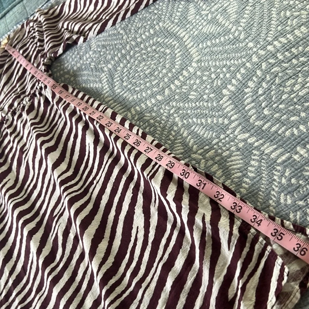 MALABAR BAY 100% Cotton Swim Cover in Purple Zebra Print | Large